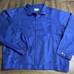 Cutter & Buck Mens WeatherTec Jacket XL Blue Full Zip Water Wind Resistant